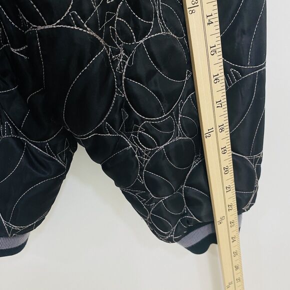 Raw Blue Classics First Team Men's Bomber Jacket Large Black Gray Button Up - Picture 14 of 15